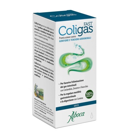 Aboca Coligas Fast integratore per gonfiore addominale in gocce 75 ml Aboca Coligas Fast integratore per gonfiore addominale in gocce 75 ml