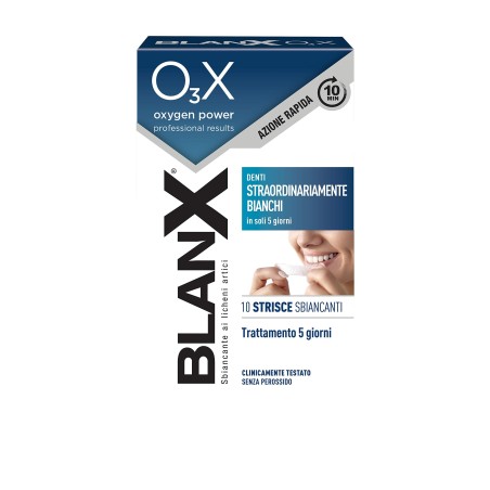 Blanx Oxygen Power con ossigeno attivo 10 strisce sbiancanti per i denti Blanx Oxygen Power con ossigeno attivo 10 strisce sbiancanti per i denti