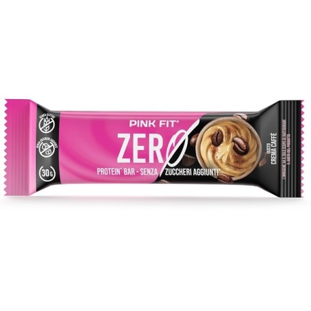 Pink Fit Zero Bar - Barretta dietetica alla crema caffè 30 g Pink Fit Zero Bar - Barretta dietetica alla crema caffè 30 g