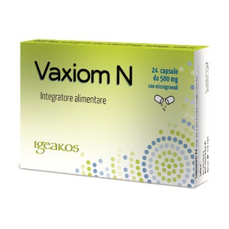 Igeakos Vaxiom N integratore per difese naturali dell'organismo 24 capsule 12 g Igeakos Vaxiom N integratore per difese naturali dell'organismo 24 capsule 12 g