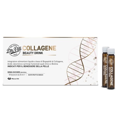 Dr Viti Collagene Beauty Drink integratore per il benessere della pelle 250 ml Dr Viti Collagene Beauty Drink integratore per il benessere della pelle 250 ml