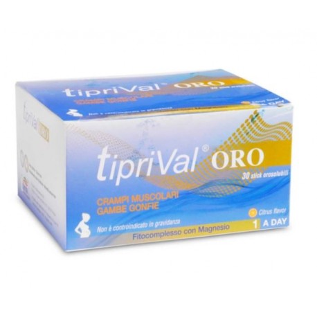 Tfarma Tiprival Oro integratore per crampi muscolari e gambe gonfie 30 stick