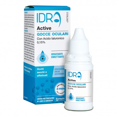 Sterilens Idra Active collirio per occhi secchi e affaticati lubrificante umettante 10 ml