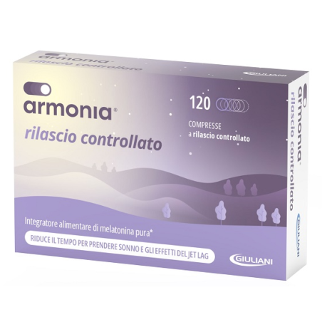 Armonia Retard 1 mg 120 Compresse - Integratore Contro l'Insonnia Armonia Retard 1 mg 120 Compresse - Integratore Contro l'Insonnia