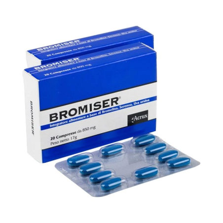 Acrux Bromiser integratore per il benessere della prostata 20 compresse 850 mg Acrux Bromiser integratore per il benessere della prostata 20 compresse 850 mg