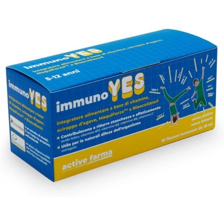 Active Farma Immunoyes integratore per difese immunitarie e stanchezza 10 flaconcini 10 g Active Farma Immunoyes integratore per difese immunitarie e stanchezza 10 flaconcini 10 g