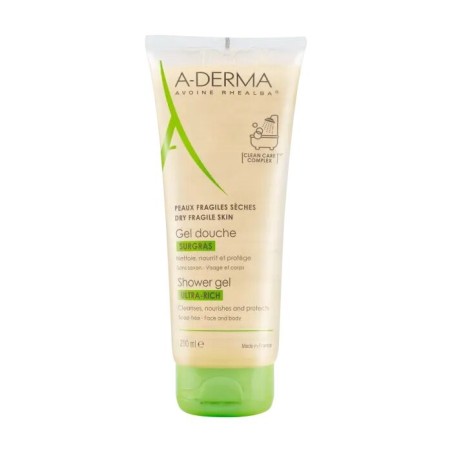 Aderma Les Indispensables Gel Doccia Surgras detergente corpo idratante 200 ml Aderma Les Indispensables Gel Doccia Surgras detergente corpo idratante 200 ml
