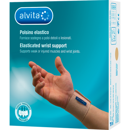Alvita Polsino elastico protettivo per dolore al polso taglia 3 18-20 cm