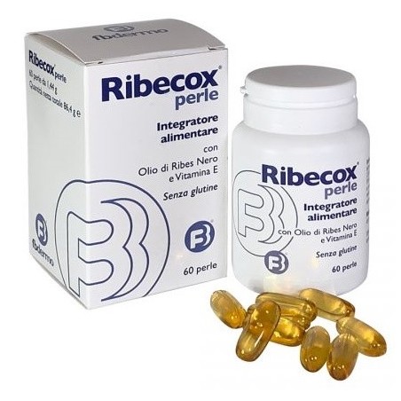 Fb Dermo Ribecox integratore a base di acidi grassi polinsaturi omega 3 e 6 60 perle Fb Dermo Ribecox integratore a base di acidi grassi polinsaturi omega 3 e 6 60 perle