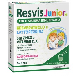 Alfasigma Resvis Junior XR integratore per sistema immunitario dei bambini 12 bustine