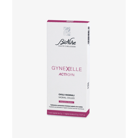 Bionike Gynexelle Acti-Gyn 7 ovuli vaginale per trattamento e prevenzione di infezioni Bionike Gynexelle Acti-Gyn 7 ovuli vaginale per trattamento e prevenzione di infezioni