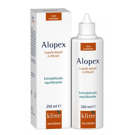 Valderma Alopex Olio Shampoo riequilibrante per capelli deboli, sfibrati, stressati 250 ml