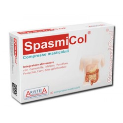 Spasmicol integratore per irregolare funzionalità digestiva 30 compresse masticabili 500 mg
