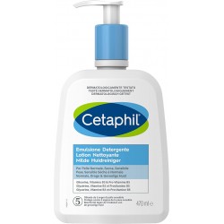 Cetaphil Emulsione Detergente viso per pelle normale, secca e sensibile 470 ml