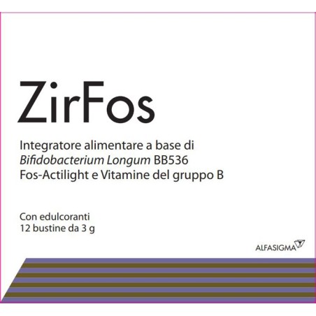 Farmed Zir Fos integratore per flora batterica intestinale 12 bustine Farmed Zir Fos integratore per flora batterica intestinale 12 bustine