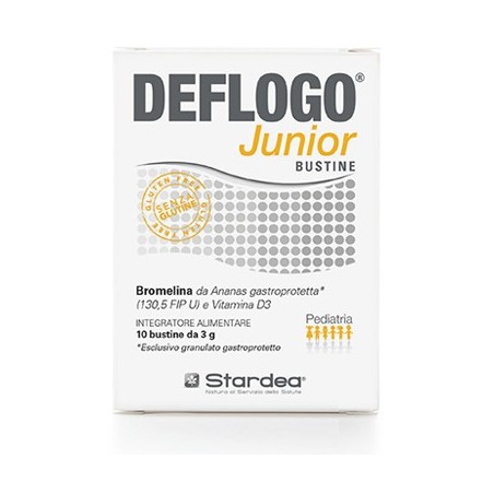Stardea Deflogo Junior integratore drenante per microcircolo 10 bustine Stardea Deflogo Junior integratore drenante per microcircolo 10 bustine