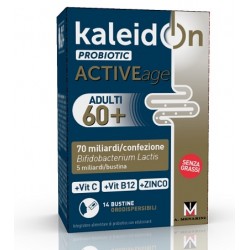 Kaleidon Probiotic Active Age integratore con probiotico per adulti sopra 60 anni 14 bustine