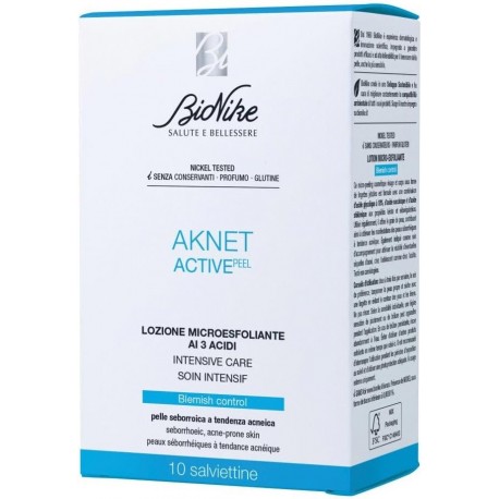 Bionike Aknet Peeling Lozione esfoliante pelle grassa e seborroica 10 bustine