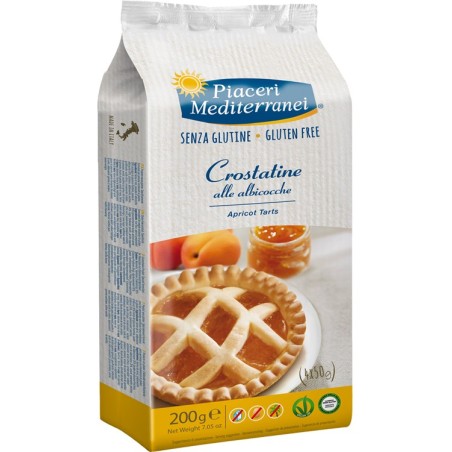 Piaceri Mediterranei Crostatine all'albicocca senza glutine e uova 4 x 50 g Piaceri Mediterranei Crostatine all'albicocca senza glutine e uova 4 x 50 g