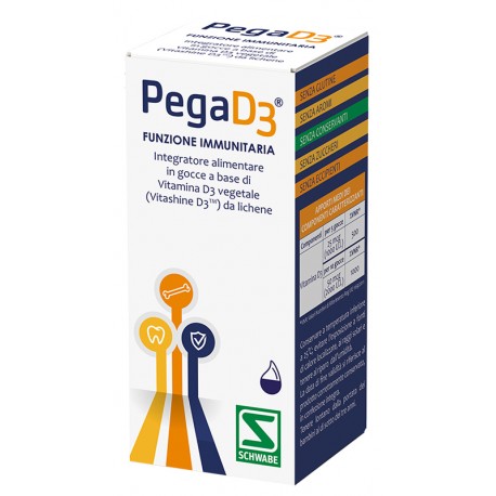 Schwabe Pharma Pegad3 Gocce per ossa e sistema immunitario 20 ml