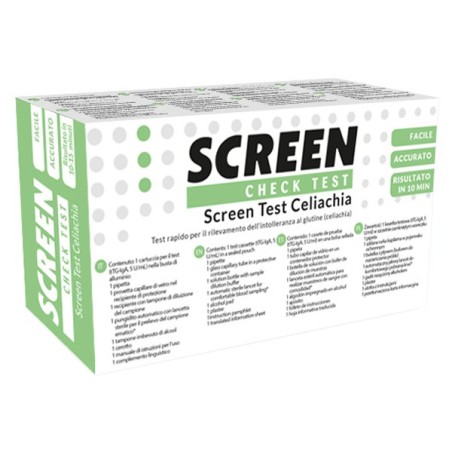 Screen Test Celiachia per rilevamento dell'intolleranza al glutine 1 pezzo Screen Test Celiachia per rilevamento dell'intolleranza al glutine 1 pezzo