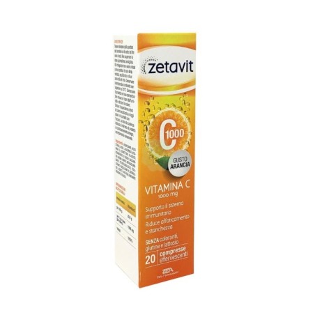 Zetavit C1000 integratore per il sistema immunitario 20 compresse effervescenti Zetavit C1000 integratore per il sistema immunitario 20 compresse effervescenti