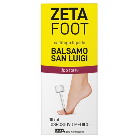 Zetafoot Balsamo San Luigi Callifugo liquido emolliente per calli e duroni 10 ml