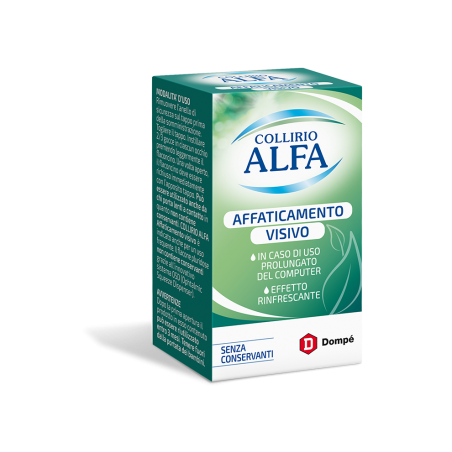 Collirio Alfa Affaticamento Visivo gocce oculari rinfrescanti lenitive 10 ml Collirio Alfa Affaticamento Visivo gocce oculari rinfrescanti lenitive 10 ml