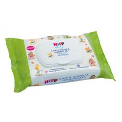 Hipp Baby Carta igienica umidificata biodegradabile gettabile nel wc 50 salviette