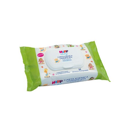 Hipp Baby Carta igienica umidificata biodegradabile gettabile nel wc 50 salviette