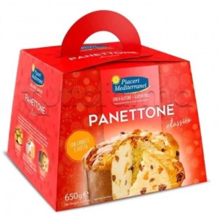 Piaceri Mediterranei Panettone senza glutine classico per celiaci e intolleranti 650 g Piaceri Mediterranei Panettone senza glutine classico per celiaci e intolleranti 650 g