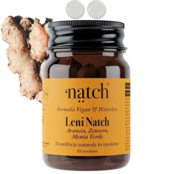 Natch Leni Natch - Dentrifricio naturale 85 tavolette all'arancia, zenzero e menta