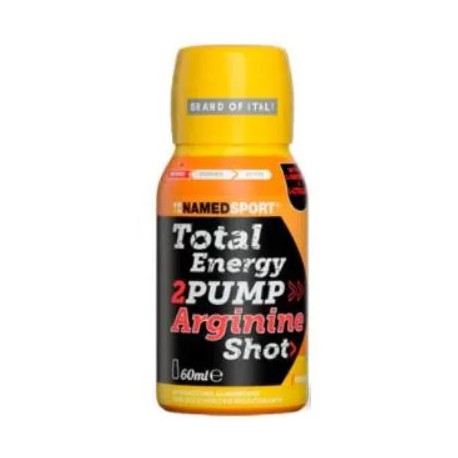 Namedsport Total Energy 2pump Arg Shot mango peach bevanda per sportivi 60 ml