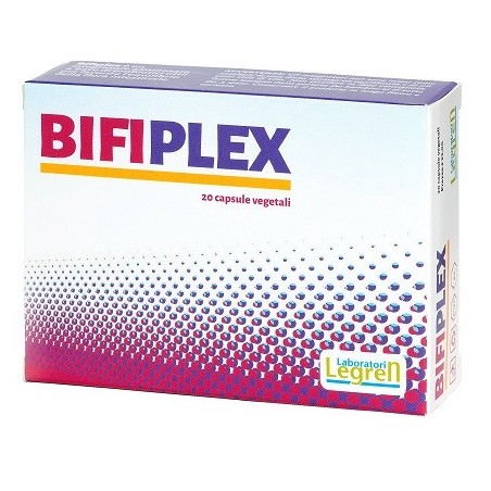 Bifiplex integratore probiotico vegano per benessere del microbiota 20 capsule Bifiplex integratore probiotico vegano per benessere del microbiota 20 capsule