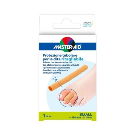 Master-Aid Protezione tubolare per dita ritagliabile 15 cm 15 mm small Master-Aid Protezione tubolare per dita ritagliabile 15 cm 15 mm small