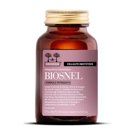 Salugea Biosnel Formula Potenziata integratore drenante contro la cellulite 60 capsule vegetali Salugea Biosnel Formula Potenziata integratore drenante contro la cellulite 60 capsule vegetali