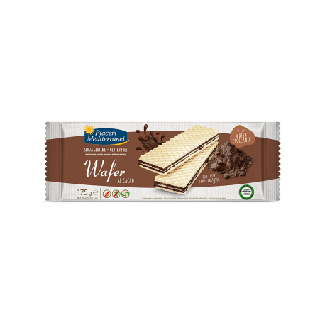 Piaceri Mediterranei Wafer al Cacao senza glutine e lattosio 175 g