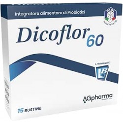 Ag Pharma Dicoflor 60 integratore per flora batterica intestinale 15 bustine