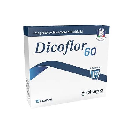 Ag Pharma Dicoflor 60 integratore per flora batterica intestinale 15 bustine
