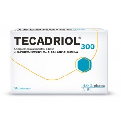 Lo. Li. Pharma Tecadriol 300 integratore di D-chiro-inositolo e alfa-lattoalbumina 30 compresse