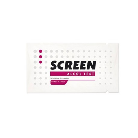 Screen Alcol Test tramite saliva - Etilometro usa e getta 1 pezzo