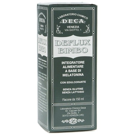 Deflux Bimbo Integratore a base di Melatonina per bambini 150ml Deflux Bimbo Integratore a base di Melatonina per bambini 150ml