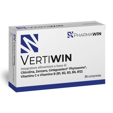 Pharmawin Vertiwin integratore per funzioni cognitive 30 compresse Pharmawin Vertiwin integratore per funzioni cognitive 30 compresse