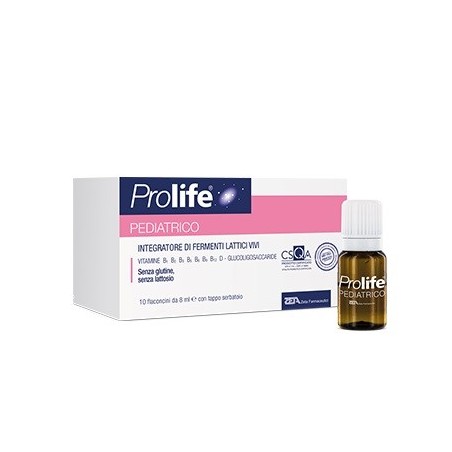 Prolife Pediatrico Integratore di Fermenti Lattici Vivi 10 Flaconcini Prolife Pediatrico Integratore di Fermenti Lattici Vivi 10 Flaconcini