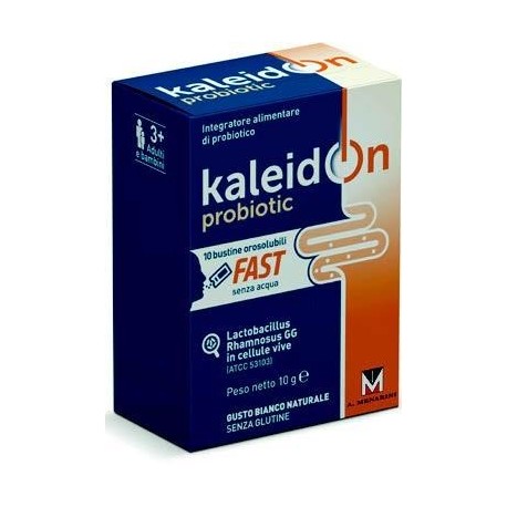 Kaleidon Probiotic Fast 10 Buste Orosolubili Gusto Frutti di Bosco