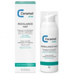 Ceramol Acne Rebalance Mat Fluido viso opacizzante per pelle grassa