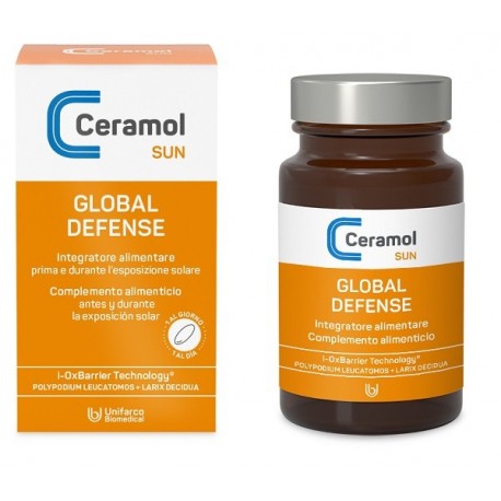 Ceramol Global Defence 30 compresse - Integratore per la pelle