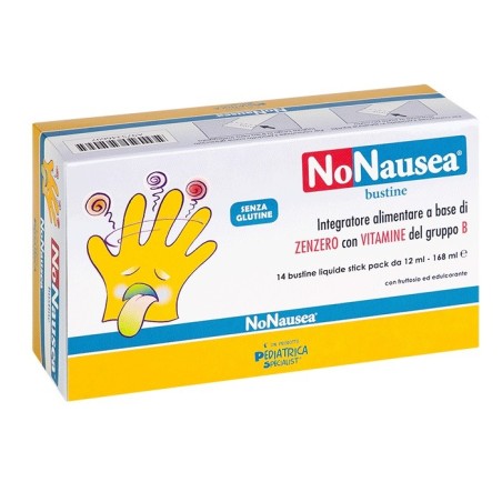 Pediatrica Nonausea integratore antinausea allo zenzero 14 bustine stickpack Pediatrica Nonausea integratore antinausea allo zenzero 14 bustine stickpack
