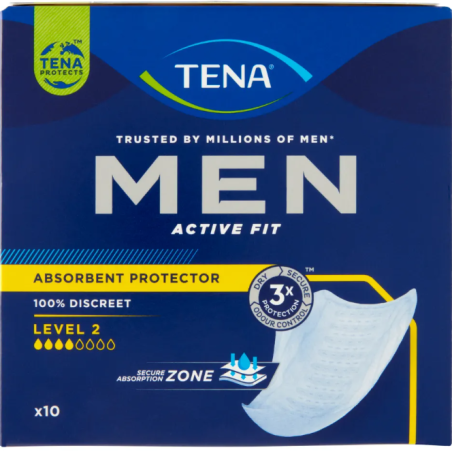 PANNOLONE SAGOMATO TENA MEN LEVEL 2 10 PEZZI PANNOLONE SAGOMATO TENA MEN LEVEL 2 10 PEZZI