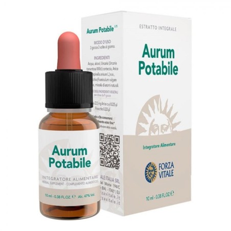 Forza Vitale Ecosol Aurum Potabile gocce 10 ml Forza Vitale Ecosol Aurum Potabile gocce 10 ml